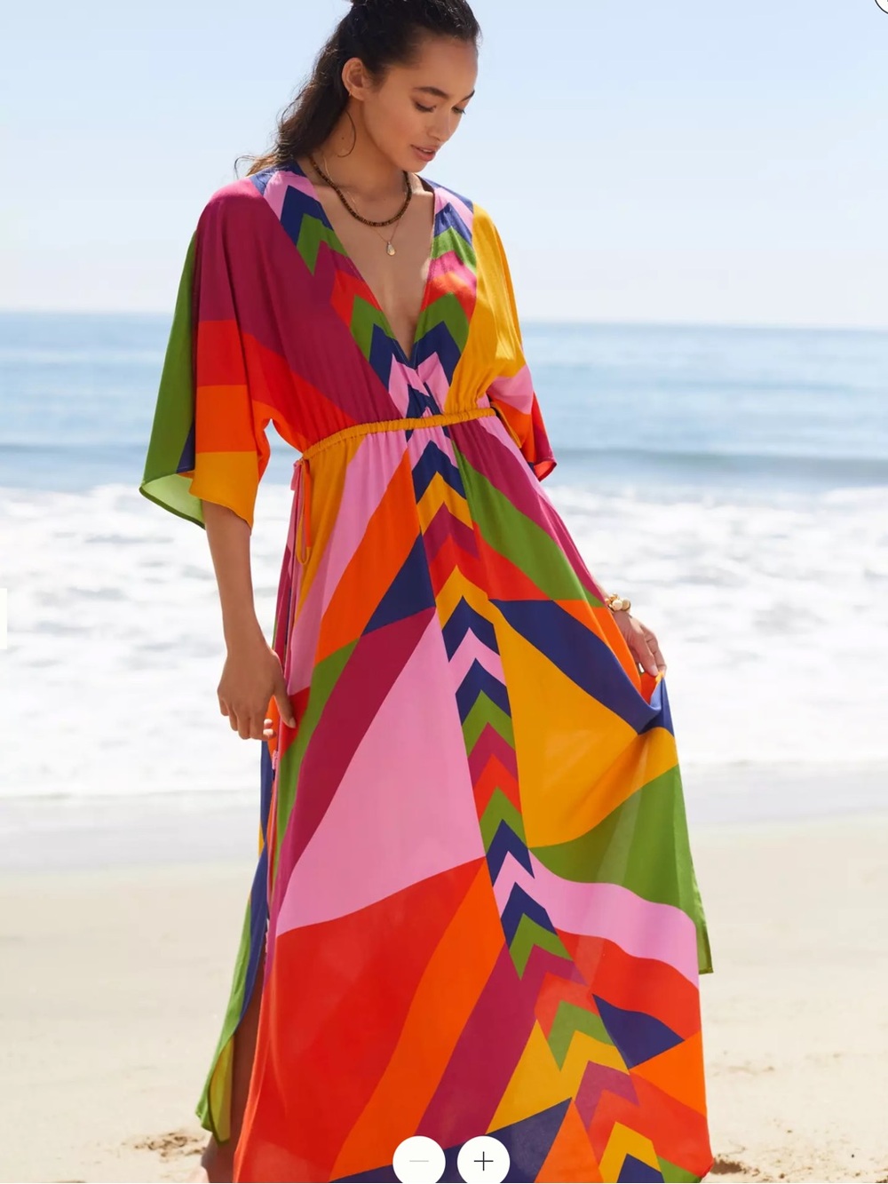 Farm x Anthropologie Maxi Coverup Dress Size S